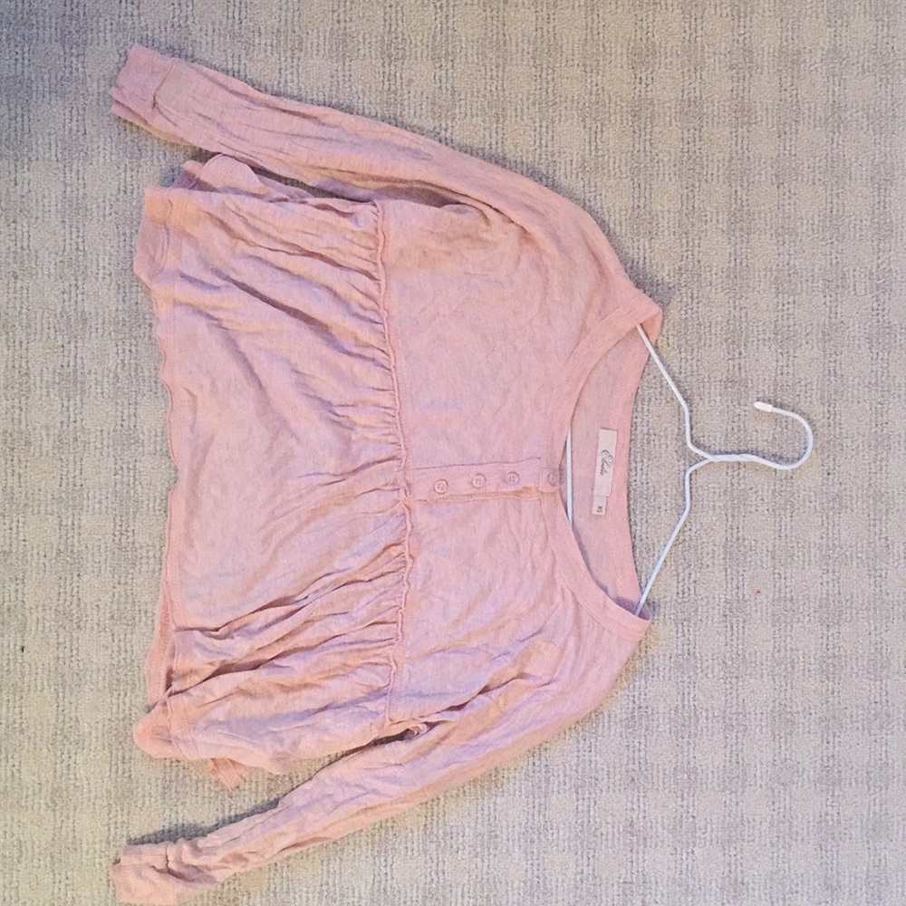 Light pink Elodie loose fitting top.